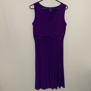 Chaps Purple Dress